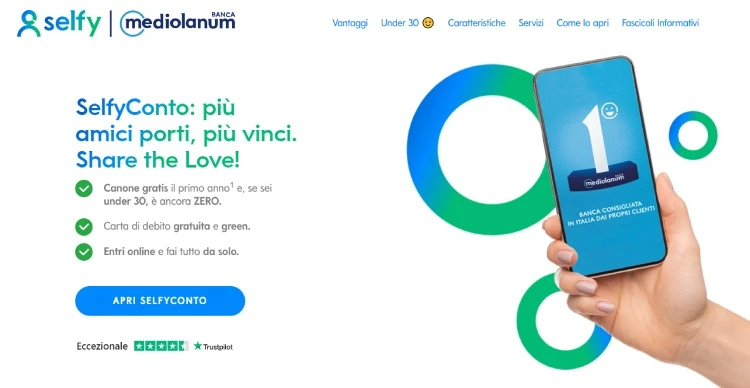 selfy conto corrente online