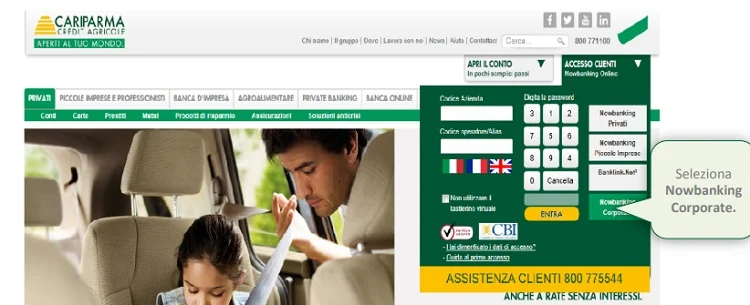 cariparma nowbanking cos'è