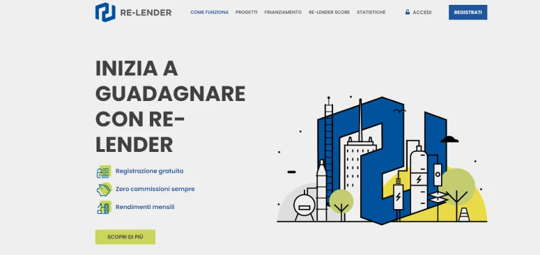 Re-Lender app per investire
