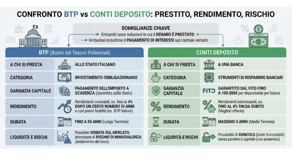 BTP vs conti deposito