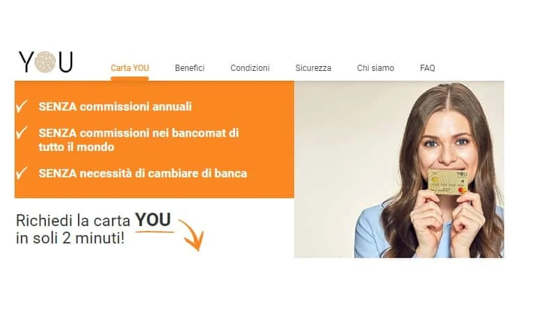 Carta YOU funzionamento