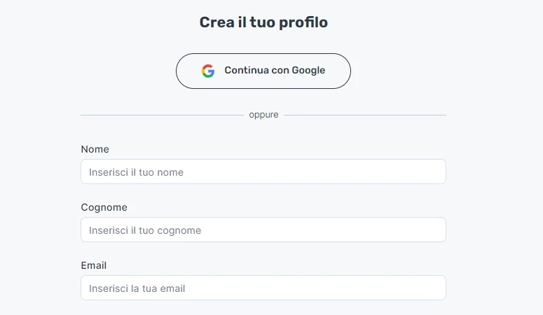 Switcho registrazione