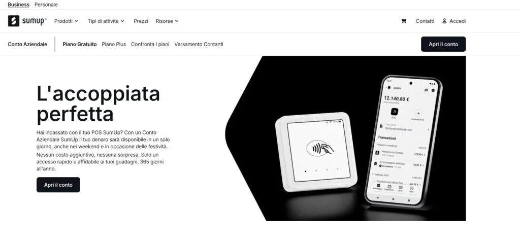 Conto SumUp nuovo