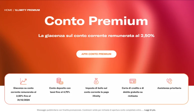 Conto illimity Premium