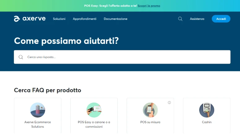 Assistenza clienti axerve