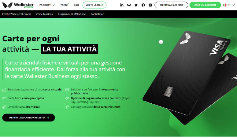 Carte Wallester Business