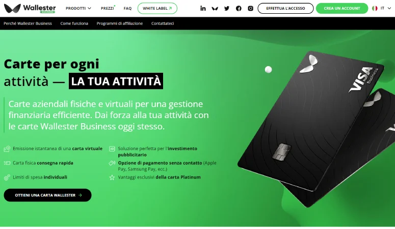 Carte Wallester Business