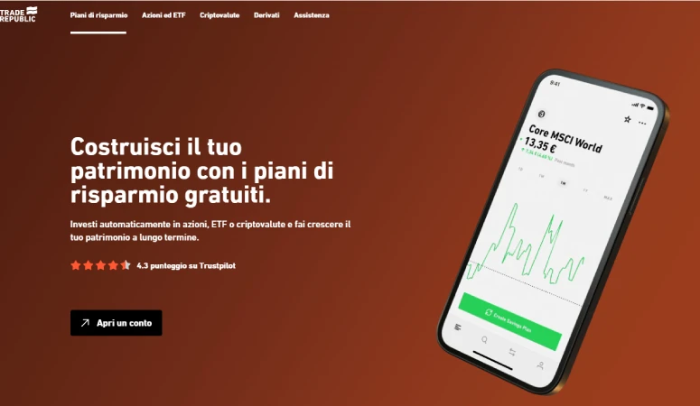 Piano di accumulo Trade Republic