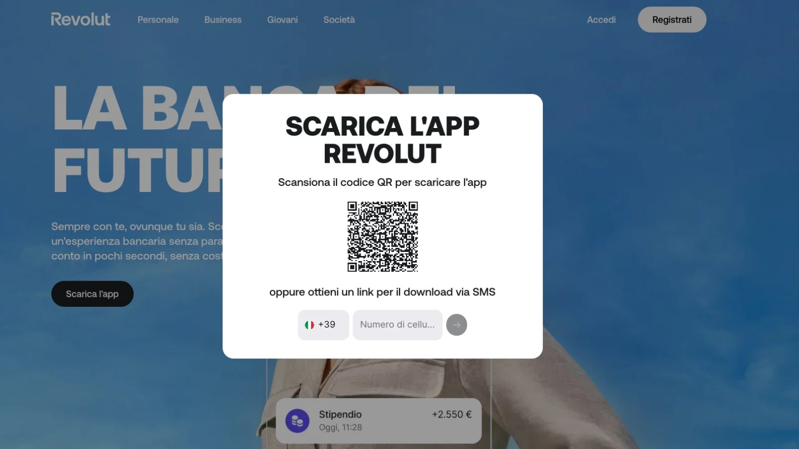 Aprire un conto Revolut
