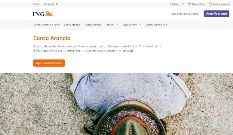 Conto arancio gratis