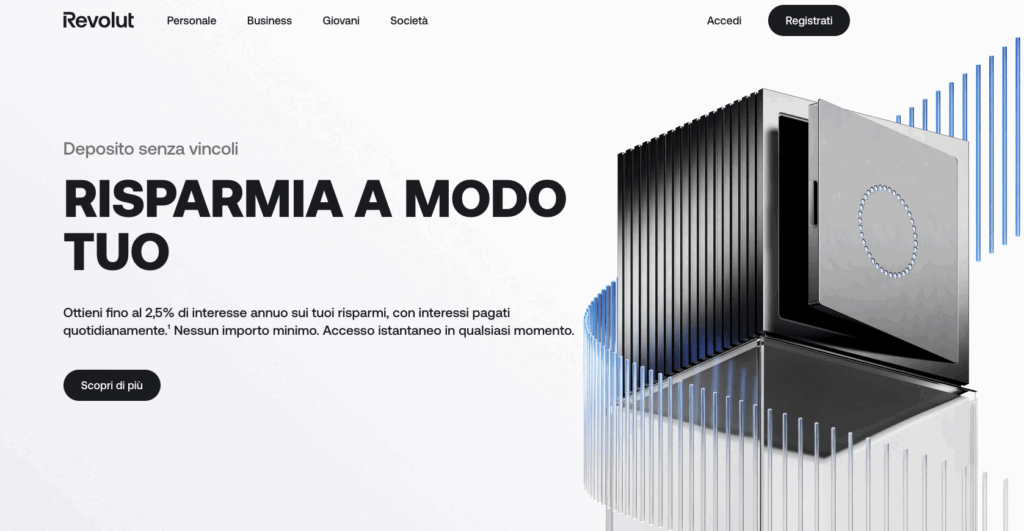 Conto deposito senza vincoli