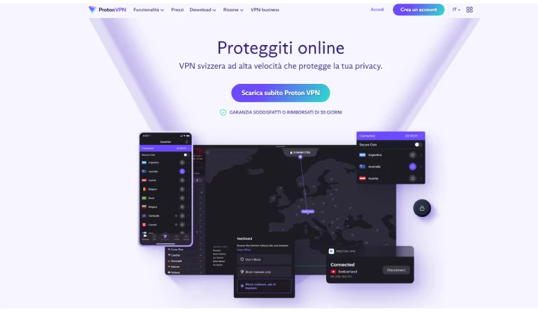 Servizio ProtonVPN