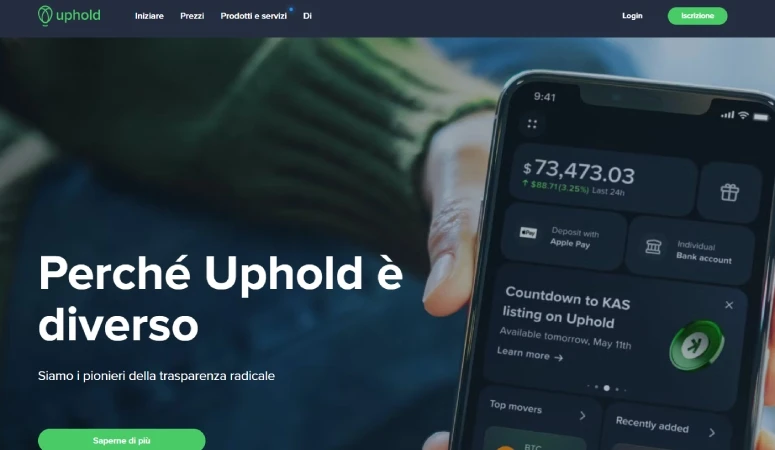 Come funziona la piattaforma uphold