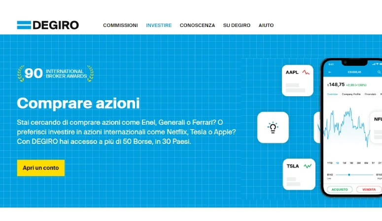 Comprare azioni con DEGIRO