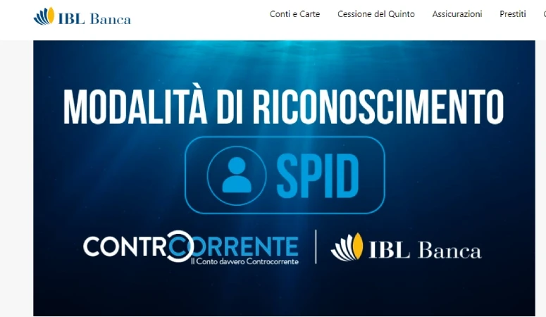 Conti correnti con Spid: Controcorrente di IBL Banca