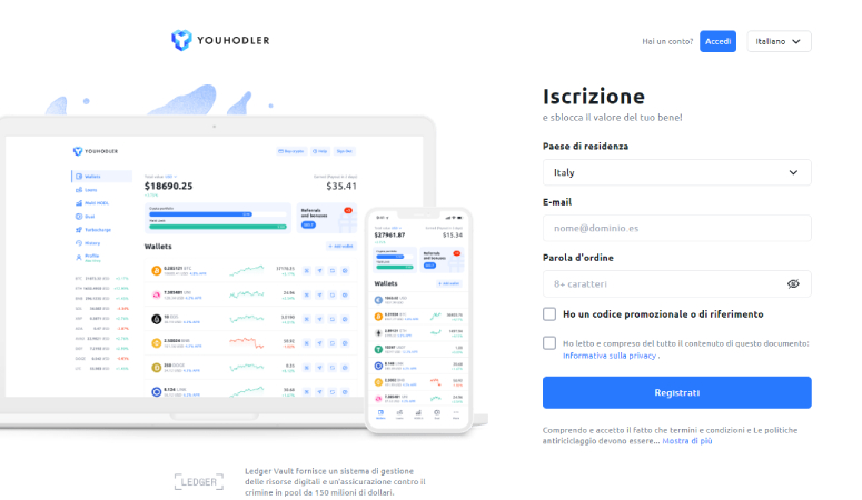 Login piattaforma YouHodler
