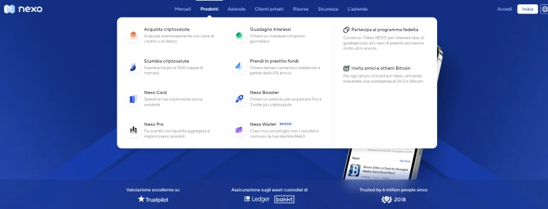 Come funziona la piattaforma nexo