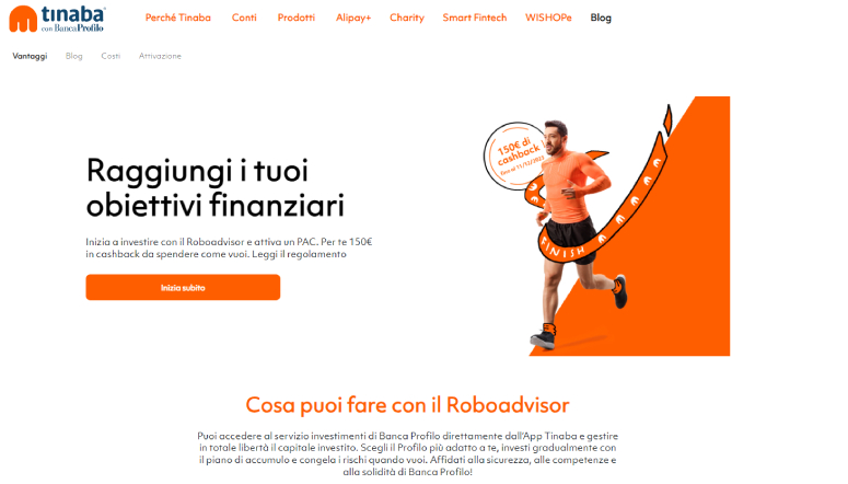 Roboadvisor Tinaba banner