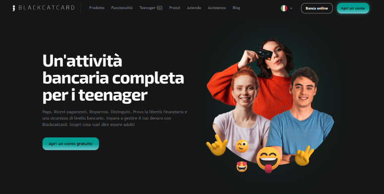 Conto Teenagers blackcatcard