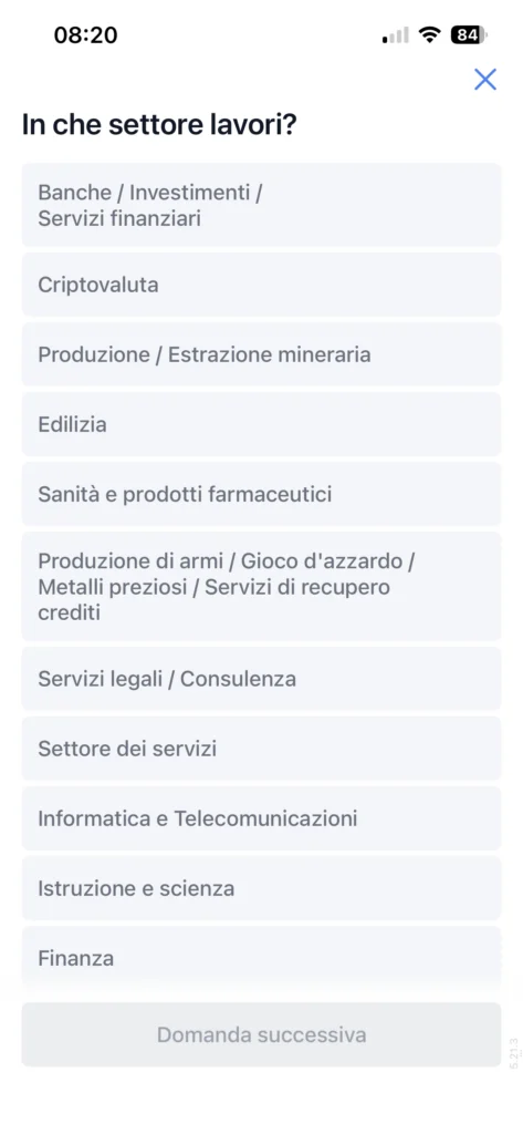 freedom24 domande onboarding