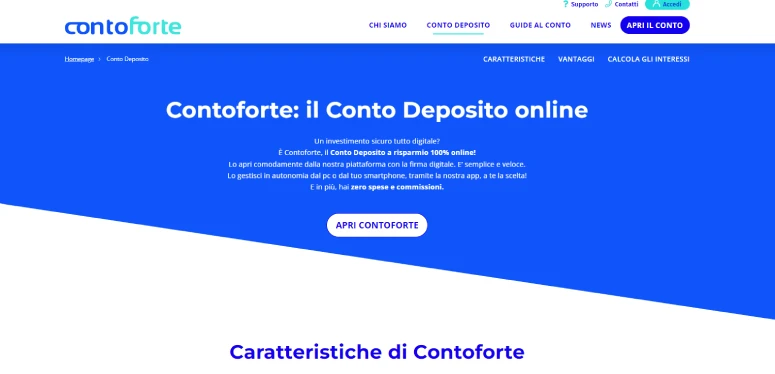 Caratteristiche Contoforte