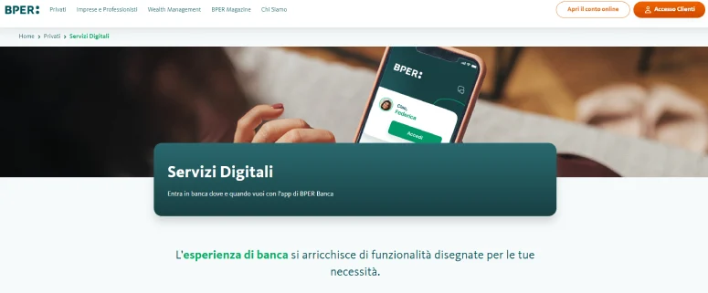 Servizi digitali BPER