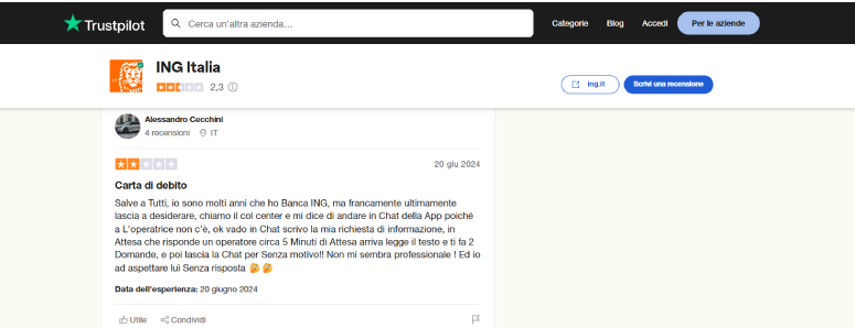 svantaggi conto arancio ing