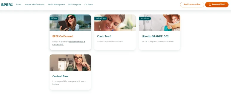 Conti BPER per privati