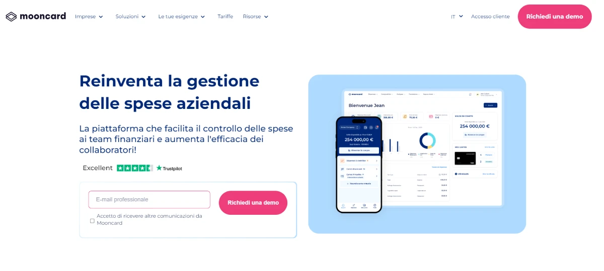mooncard piattaforma