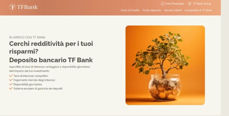 TF Bank conto deposito