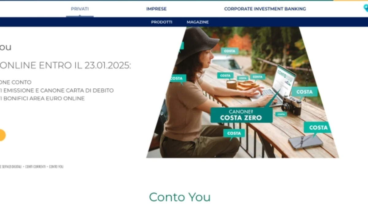 Cosa offre conto You Banco BPM