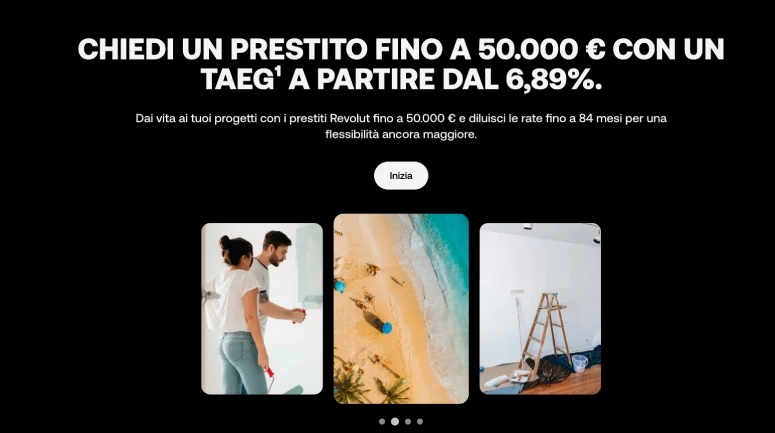 Richiesta prestito Revolut