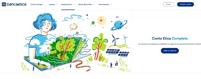 Conti organizzazioni del terzo settore