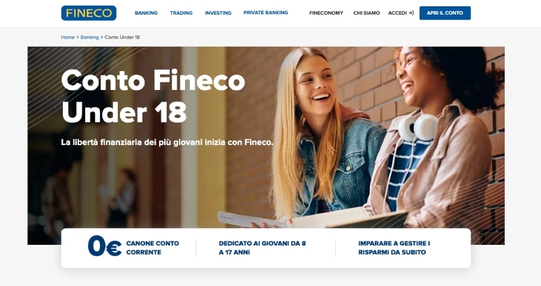 Come funziona Fineco under 18