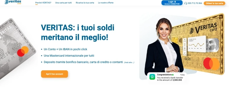 Come funziona la Veritas Card