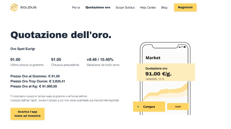 Come investire in oro e quotazione