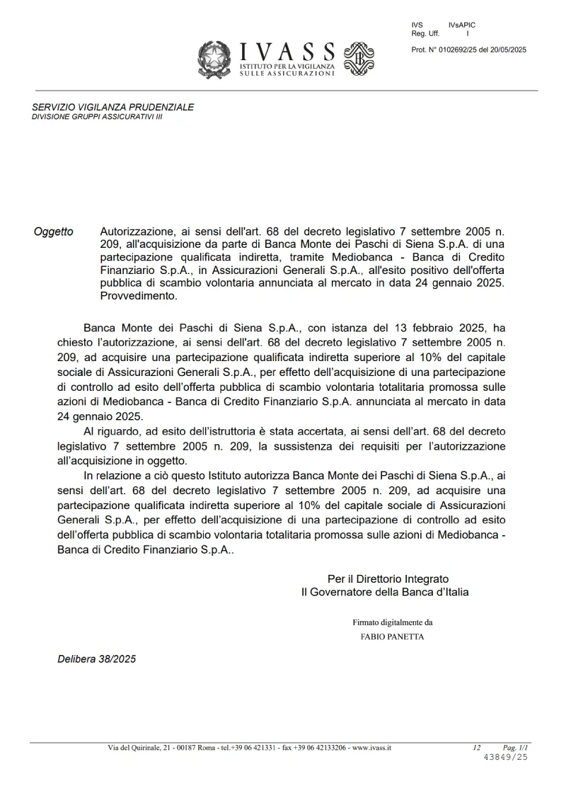 ivass mps mediobanca