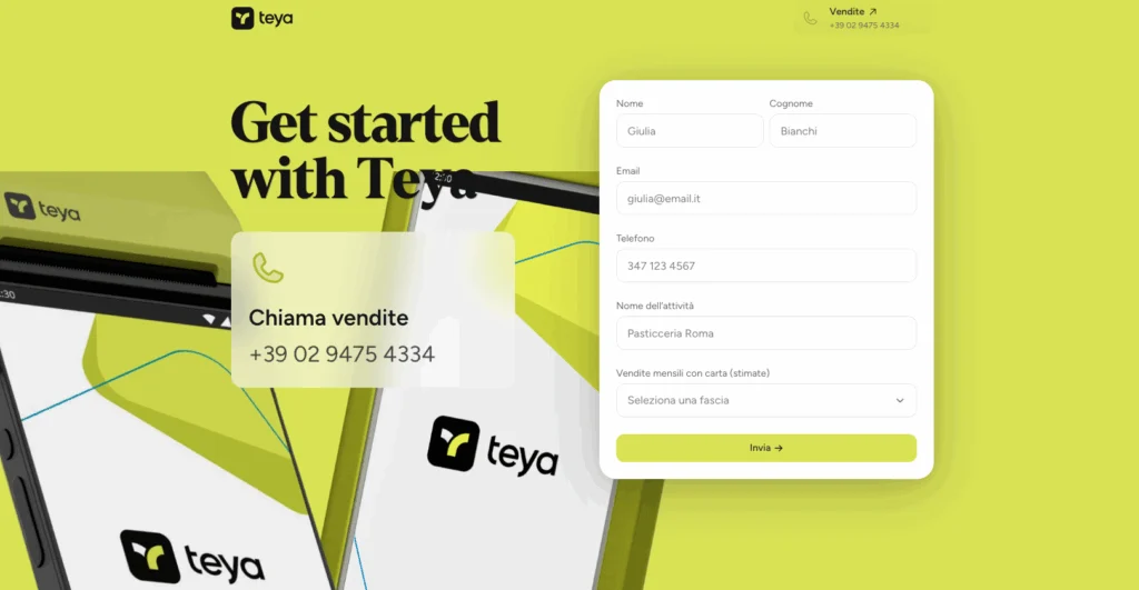 Aprire un conto Teya