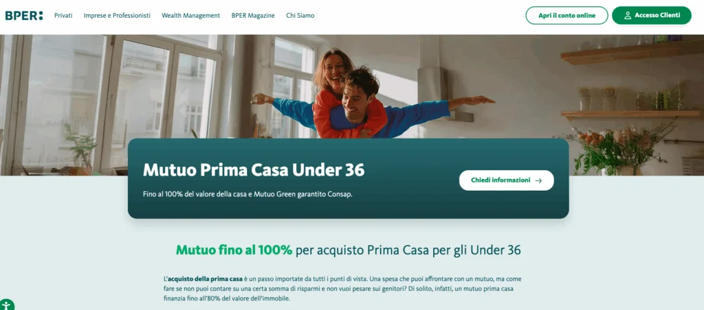 BPER Banca mutuo Under 36