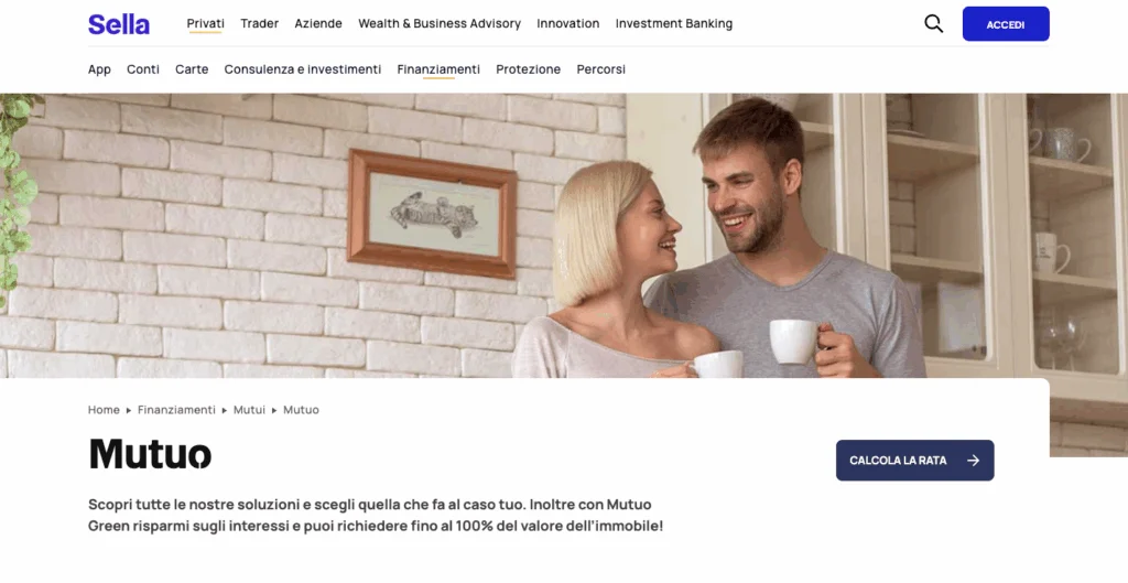 Mutuo Banca Sella online
