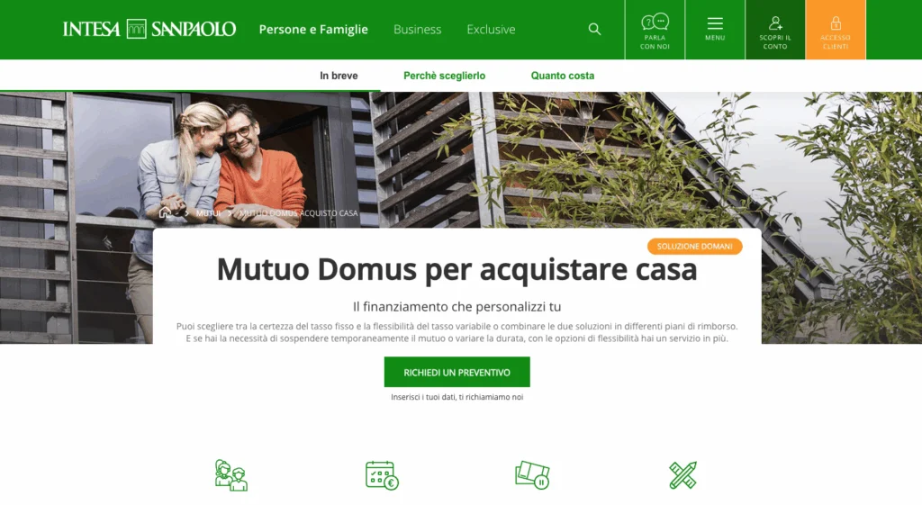 Mutuo Domus Intesa Sanpaolo