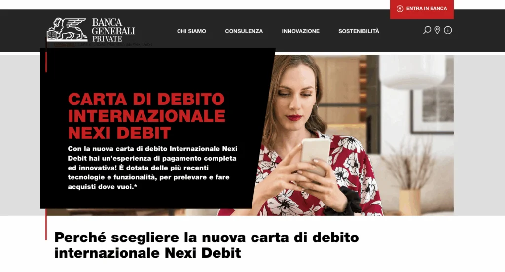 Carta di debito Banca Generali