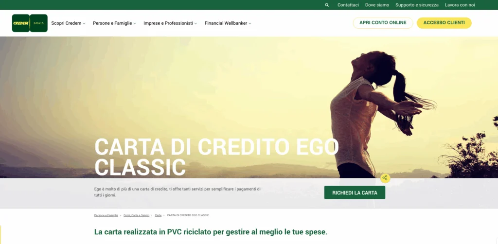 Carta di credito Ego Classic 1