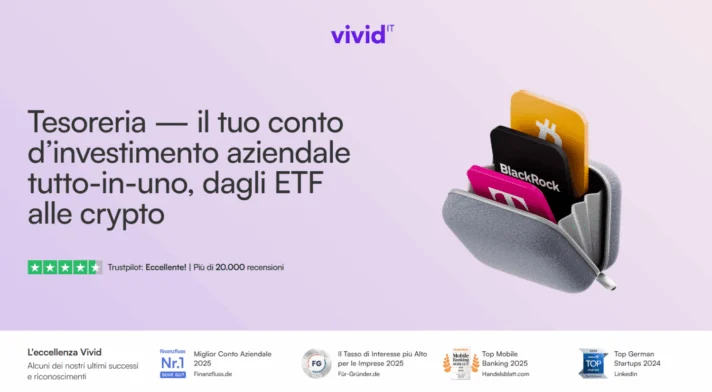 vivid money treasury italia