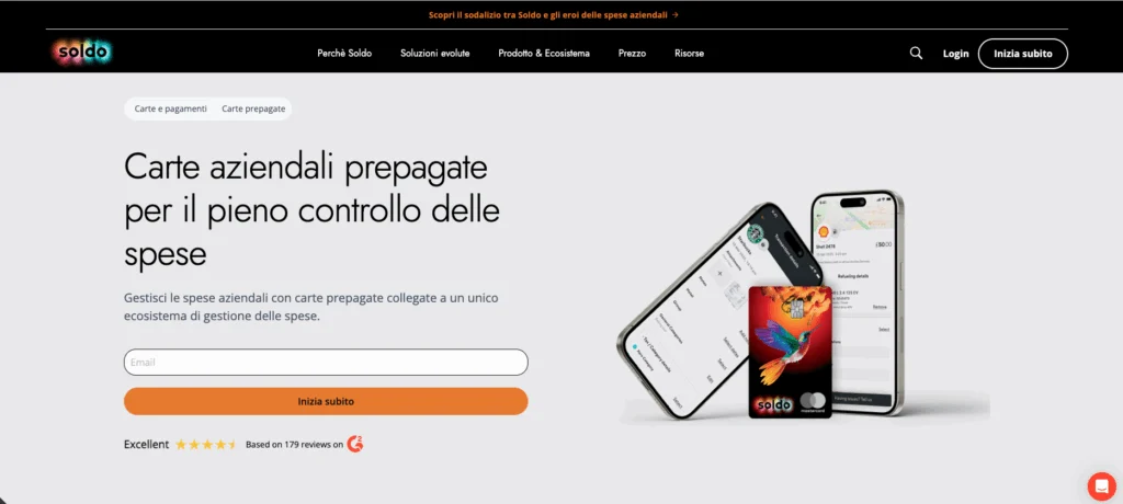 Carte virtuali business Soldo