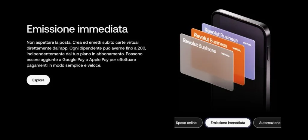 Carte Revolut virtuali per advertising