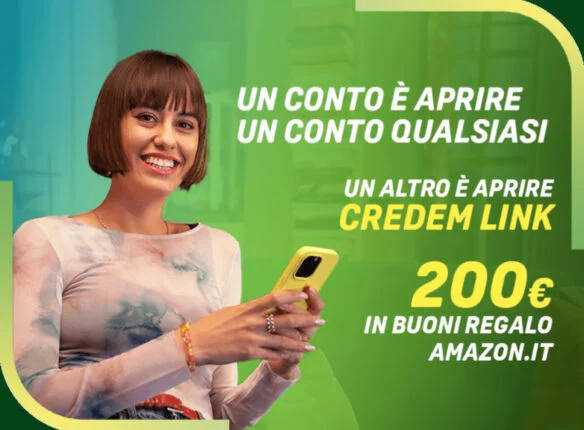 Credem ti regala fino a 200 euro in buoni Amazon, ecco come