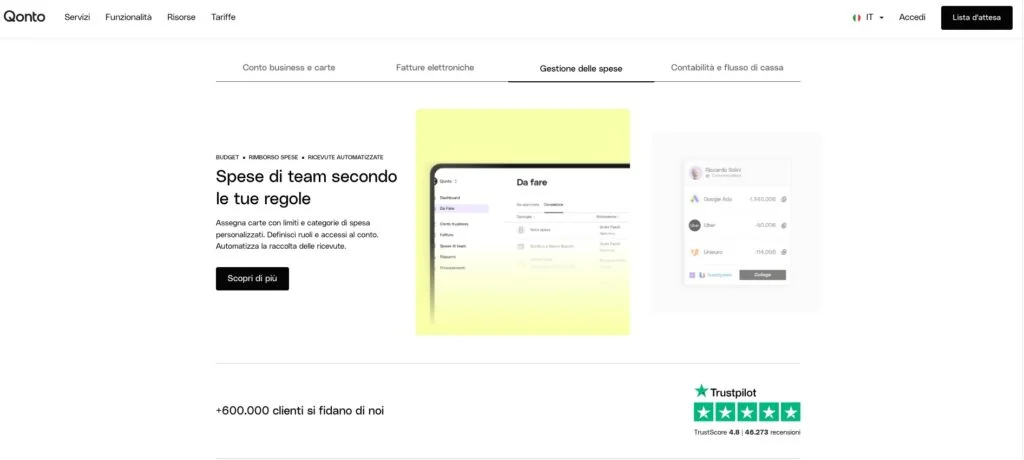 Fatturazione elettronica Qonto