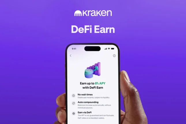 Kraken lancia DeFi Earn e prevede rendimenti fino all’8%