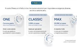 fineco nuovo conto corrernte